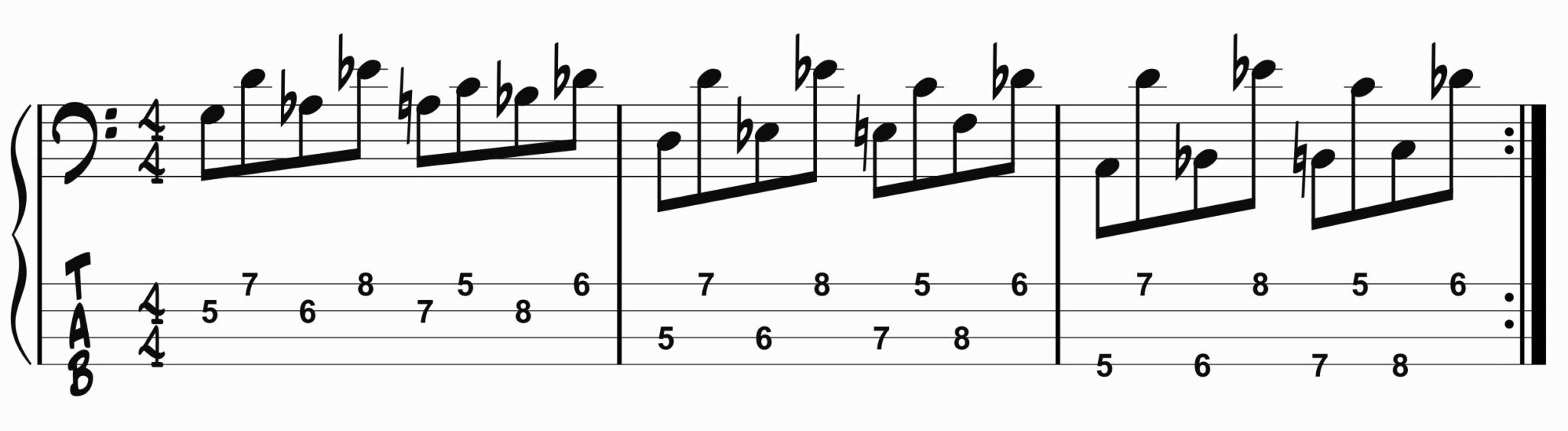 The Spider Exercise Dexterity Focused Daric Bennetts Bass Lessons